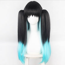 Load image into Gallery viewer, Kimetsu No Yaiba Cos Wig Nezuko Fugang Yiyong Time Transparent No Ichiro Charcoal Zhi Shu Chestnut Flower Fall Chanel
