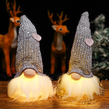 Load image into Gallery viewer, Christmas Decorations Forest Elderly Pendant with Lights Faceless Doll Layout Hanging Ornaments
