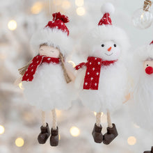 Load image into Gallery viewer, Santa Snowman Small Pendant Plush Angel Girl Pendant Christmas Tree Decoration Christmas Decorations
