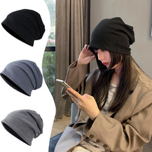 Load image into Gallery viewer, Hat Women's Spring and Autumn Pile Heap Cap Thin Street All-Match Knitted Hat Waffle Loose
