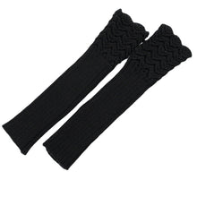 Load image into Gallery viewer, Autumn and Winter Knitted Half Finger Fingerless Gloves Knitting Wool Gloves Scale Warm Men and Women Arm Sleeve
