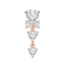 Load image into Gallery viewer, Collapsable Pole Zircon Navel Ring Navel Stud Piercing Jewelry
