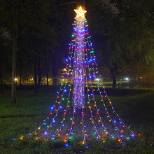 Load image into Gallery viewer, Christmas Led Five-Pointed Waterfall Light Meteor Light Decorative Light Courtyard Outdoor Star Light String

