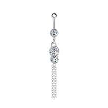 Load image into Gallery viewer, Exquisite Zircon Navel Ring Navel Stud Piercing Jewelry
