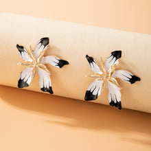 Load image into Gallery viewer, Exaggerated Personalized Multi-Layer Alloy Oil-Spot Glaze Flowers Flower Earrings
