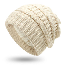 Load image into Gallery viewer, Autumn and Winter Ins New Hat Women's Protective Hairstyle Warm Wool Knitted Satin Hat 9 Colors
