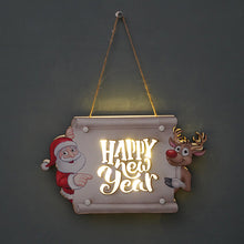 Load image into Gallery viewer, Christmas Decoration Door Plate LED Light Party Gathering New Year Holiday Props Wall Hangings
