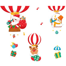 Load image into Gallery viewer, Christmas Decorative Stickers Shopping Window Decorative Santa Snowman Static Stickers

