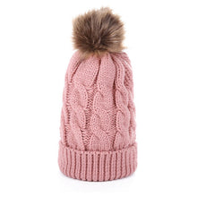 Load image into Gallery viewer, Children 'S Parent-Child Suit Autumn And Winter Ball Twist Woolen Cap Knitted Hat Fashionable Warm Woolen Cap
