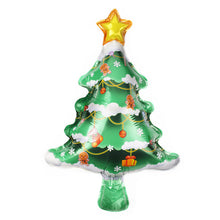 Load image into Gallery viewer, Mini Christmas Tree Christmas Snowman Balloon Christmas Party Arrangement Balloon Mini Christmas Aluminum Film Balloon
