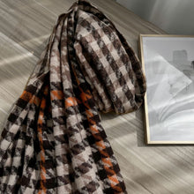 Load image into Gallery viewer, Fashion Plaid Scarf Winter Korean Style Sweet Cashmere Thickened Warm Shawl Gift
