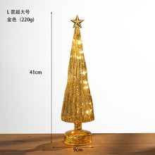 Load image into Gallery viewer, Glass Christmas Tree Christmas Ornament Table Decoration Luminous Small Night Home Layout Props Christmas Gift
