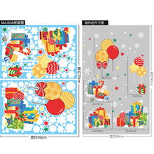 Load image into Gallery viewer, Christmas Decorative Stickers Shopping Window Decorative Santa Snowman Static Stickers
