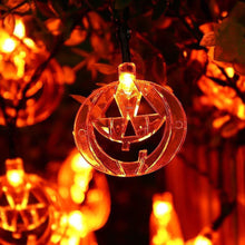 Load image into Gallery viewer, LED Pumpkin Blow Molding Pumpkin Lighting Chain Easter Bar Layout Haunted House Pendant Ornament Colored Lights
