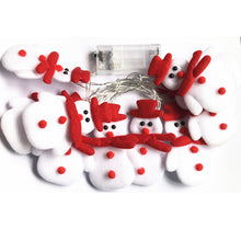 Load image into Gallery viewer, Christmas String Light Plush Snowman String Lights Christmas Tree Pendant Led Holiday Party Decoration
