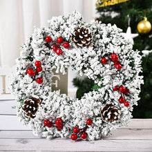 Load image into Gallery viewer, Christmas Decorations Wreath Wreath Window Layout Door Hanging Tengxian Venue Layout Christmas Wreath
