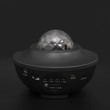 Load image into Gallery viewer, Creative Night Light Gift USB Laser Voice Control Bluetooth Speaker Led Bedside Ambience Light Projector Star Light
