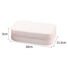 Load image into Gallery viewer, Jewelry Storage Box Double-Layer PU Jewellery Ring Stud Earrings Display Holders Case

