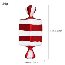 Load image into Gallery viewer, PVC Painted Sequins Candy Pendant 16cm Christmas Tree Decoration Party Gathering Arrange Hangings
