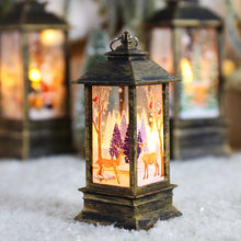 Load image into Gallery viewer, Christmas Storm Lantern Candlestick Lamp Small Night Lamp Old Snowman Decoration Small Night Lamp Desktop Decoration
