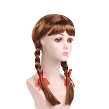 Load image into Gallery viewer, Halloween Annabel Cosplay Wig Props Twist Braid Bow Styling Wig
