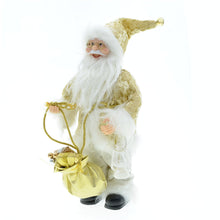 Load image into Gallery viewer, Christmas 30cm Fabric Golden Santa Doll Doll Decoration Decoration Scene Layout
