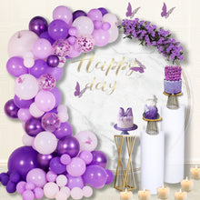 Load image into Gallery viewer, Purple Theme Balloon Set Birthday Party Decoration Romantic Confession Atmosphere Arrangement Balloon
