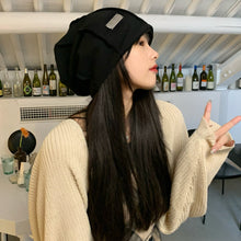 Load image into Gallery viewer, Korean Style Face-Showing Small Hat Women's Color All-Match Internet Celebrity Pile Heap Cap Men's Fashion Street Toque Knitted Hat
