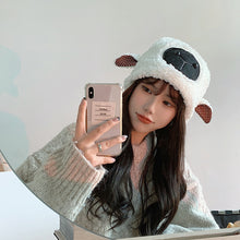 Load image into Gallery viewer, Japanese Style Students Sweet Cute Ears Little Sheep Hat Female Winter Plush Thickened Warm Lamb
