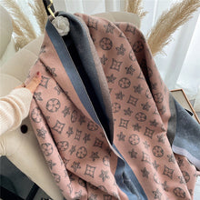 Load image into Gallery viewer, Scarf for Women Cashmere-like Thickened Keeping Warm Dual-Purpose Scarf Double-Sided Air Conditioning Shawl

