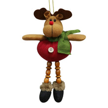 Load image into Gallery viewer, 2pcs Christmas Decorations Old Man Snowman Elk Christmas Gift Small Pendant Plush Doll Christmas Tree Pendant Supplies
