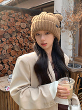 Load image into Gallery viewer, 2023 Cute Bear Warm Face Small Knitted Hat Children All-Match Cold Protection in Autumn and Winter Earflaps Woolen
