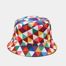 Load image into Gallery viewer, INS Plaid Element Bucket Hat Summer Outdoor Reversible Fisherman Hat Suitable for Men and Women Outdoor Sunshade Alpine Cap

