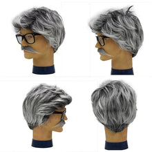Load image into Gallery viewer, Grandma and Grandpa Role-Playing Dress-up Suit Halloween Dance Stage Play Wig Sheath Old Man Suit
