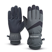 Load image into Gallery viewer, Fleece-Lined Thickened Cotton Warm Male Student Cycling Mountaineering Waterproof Cold-Proof Windproof Gloves
