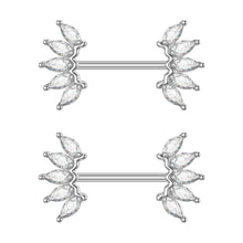 Load image into Gallery viewer, Jewelry Zircon Nipple Ring Adhesive Nail Piercing
