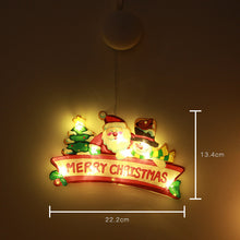 Load image into Gallery viewer, LED Christmas Sucker Lamp Santa Snowman Shape Window Window Stickers Hanging Lamp Holiday Sucker Christmas Decoration Light
