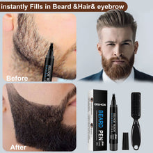 Load image into Gallery viewer, Beard Headline Filler Kit Waterproof Beard Pen Beard Painting Pen Beard Modeling Painting Brush
