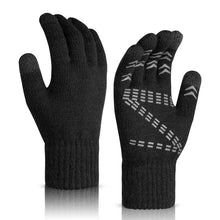 Load image into Gallery viewer, Knitted Touch-Screen Gloves Winter Warm Fleece-Lined Men's and Women's Outdoor Riding Electric Car Cold-Proof Gloves Direct Supply
