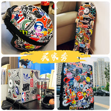 Load image into Gallery viewer, 50PCs Cool Skateboard Sticker Personality Cartoon Balance Car Scooter Luggage Guitar Car Graffiti Decoration Stickers
