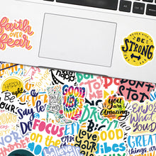 Load image into Gallery viewer, 50PCs Text Stickers Slogan Hand Account Collage Material Decoration Stickers
