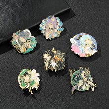 Load image into Gallery viewer, Cartoon Anime Game Derivative Golden M Badge Original God Brooch Sweet Rain Wendi Eye of God Carved Sunny Brooch
