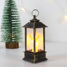 Load image into Gallery viewer, Christmas Storm Lantern Candlestick Lamp Small Night Lamp Old Snowman Decoration Small Night Lamp Desktop Decoration
