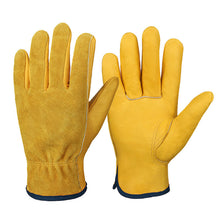 Load image into Gallery viewer, Gloves  Full Leather Garden Work Gloves Full Protective Supplies
