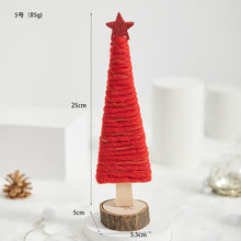 Load image into Gallery viewer, Christmas Gift Decoration Wooden Wool Felt Cute Santa Claus Christmas Tree Desktop Decoration Kids Gift
