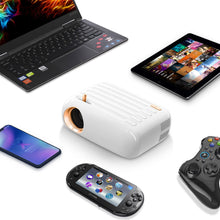 Load image into Gallery viewer, Yjmoye New Projector V1 Mini Portable HD 720P Bluetooth Wireless Same Screen Home Projector
