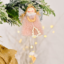Load image into Gallery viewer, Christmas Decoration Christmas Silver Wings Christmas Tree Angel Girl Christmas Tree Scene Decoration Pendant
