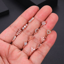 Load image into Gallery viewer, Zircon Nasal Splint Fake Nose Ring Piercing Jewelry
