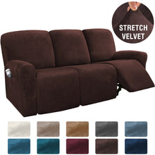 Load image into Gallery viewer, Stretch 1-2-3 Seater All-inclusive Elastic Recliner Sofas Cover Non-slip Convertible Reclining Relax Armchair Sofa Cover
