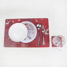 Load image into Gallery viewer, Christmas Decoration Creative Christmas PVC Printing Table Mat Cup Mat Each 6 Pack 12PCs
